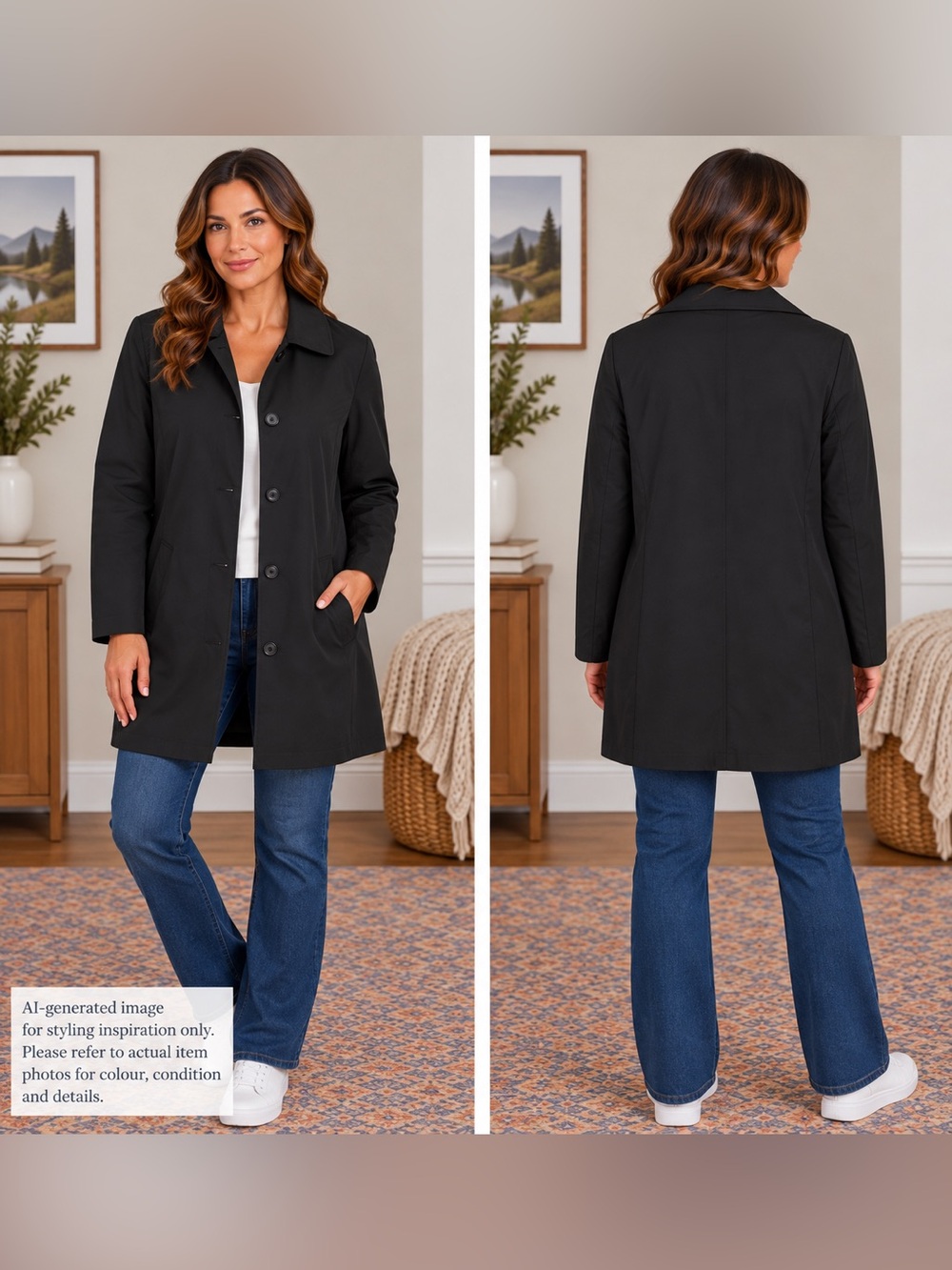 GAP Women’s Black Lightweight Spring/Fall Coat